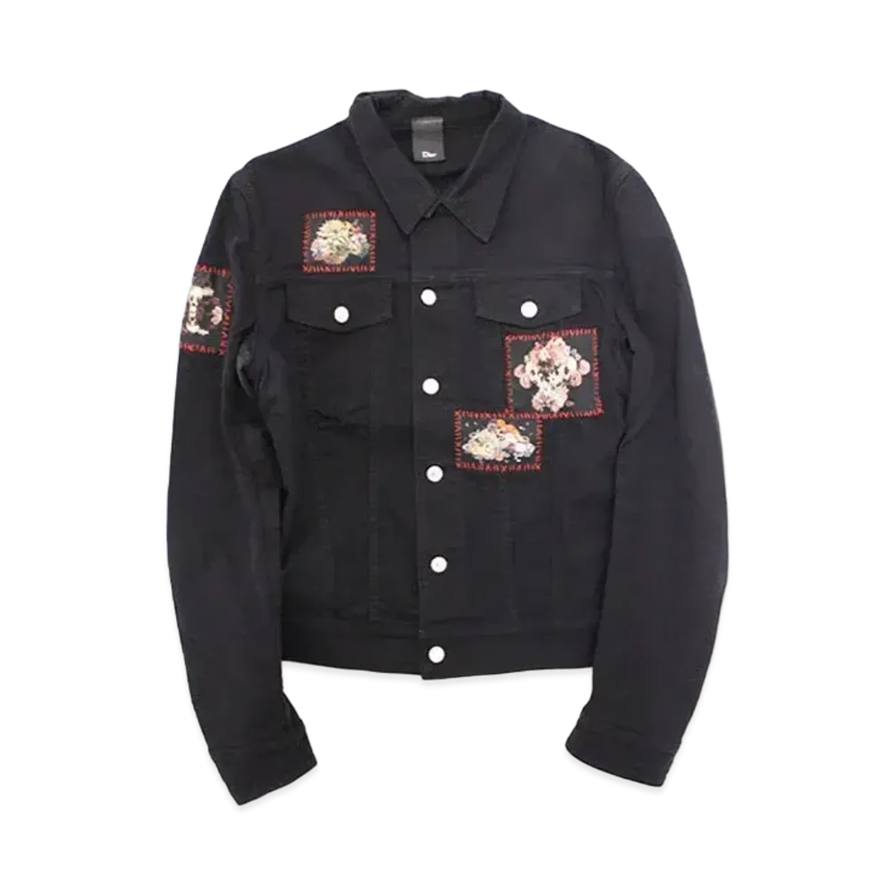 Dior HOMME x TORU KAMEI Vanitas Patch Denim Jacket "Black"