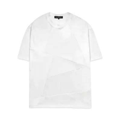 ANREALAGE PANEL PATCHWORK T-SHIRT "WHITE"