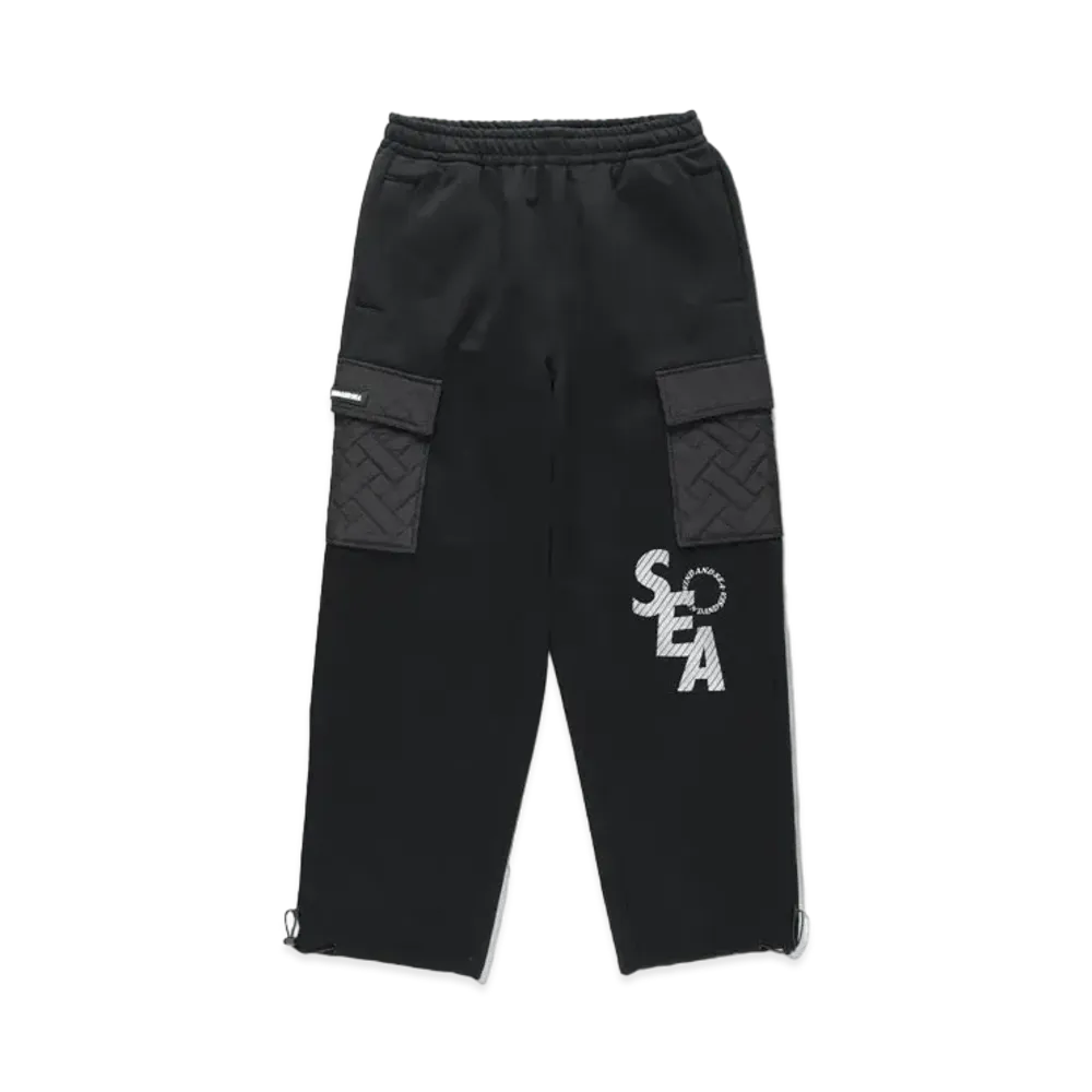 WIND AND SEA WDS (S_E_A) Quilting Sweat PT "Black"