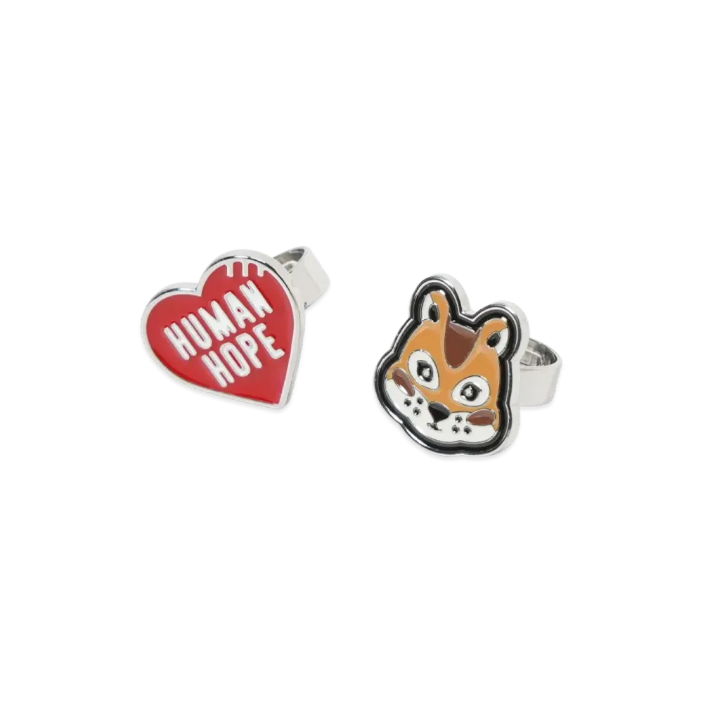 HUMAN MADE x j-hope of BTS HUMAN HOPE Ring Set "Red"