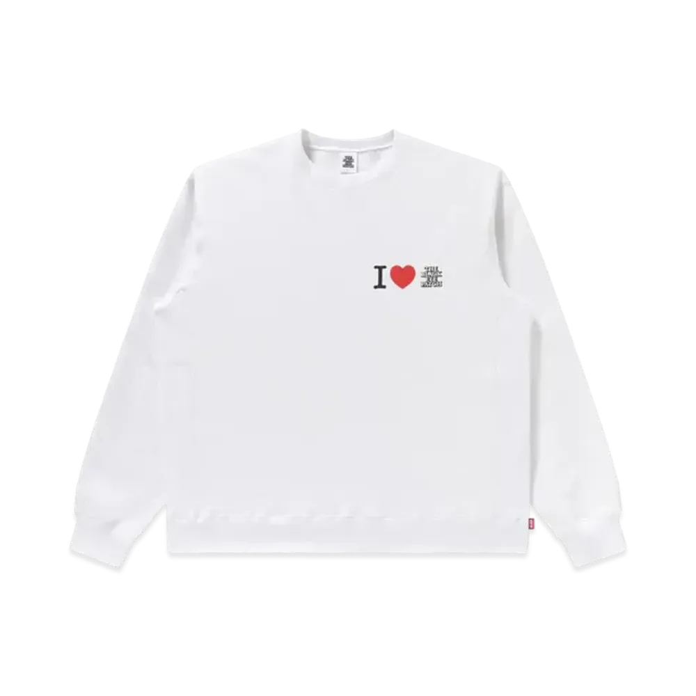 Black Eye Patch I Love BEP Crewsweat "White"