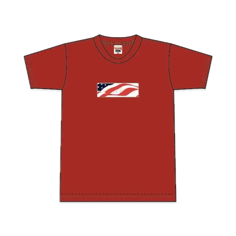 Supreme Patriot Box Logo Tee "Red"