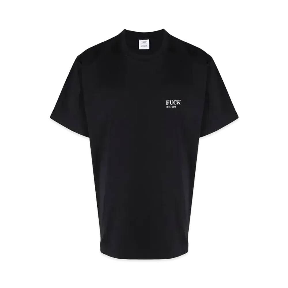 VETEMENTS Definition Tee "Black"