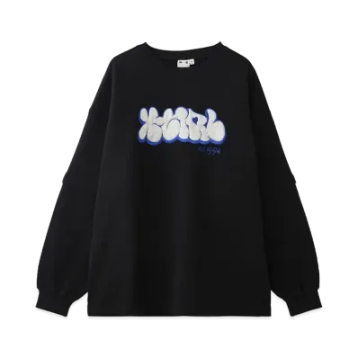X-Girl Plump Logo Layered Sweat Top "Black"