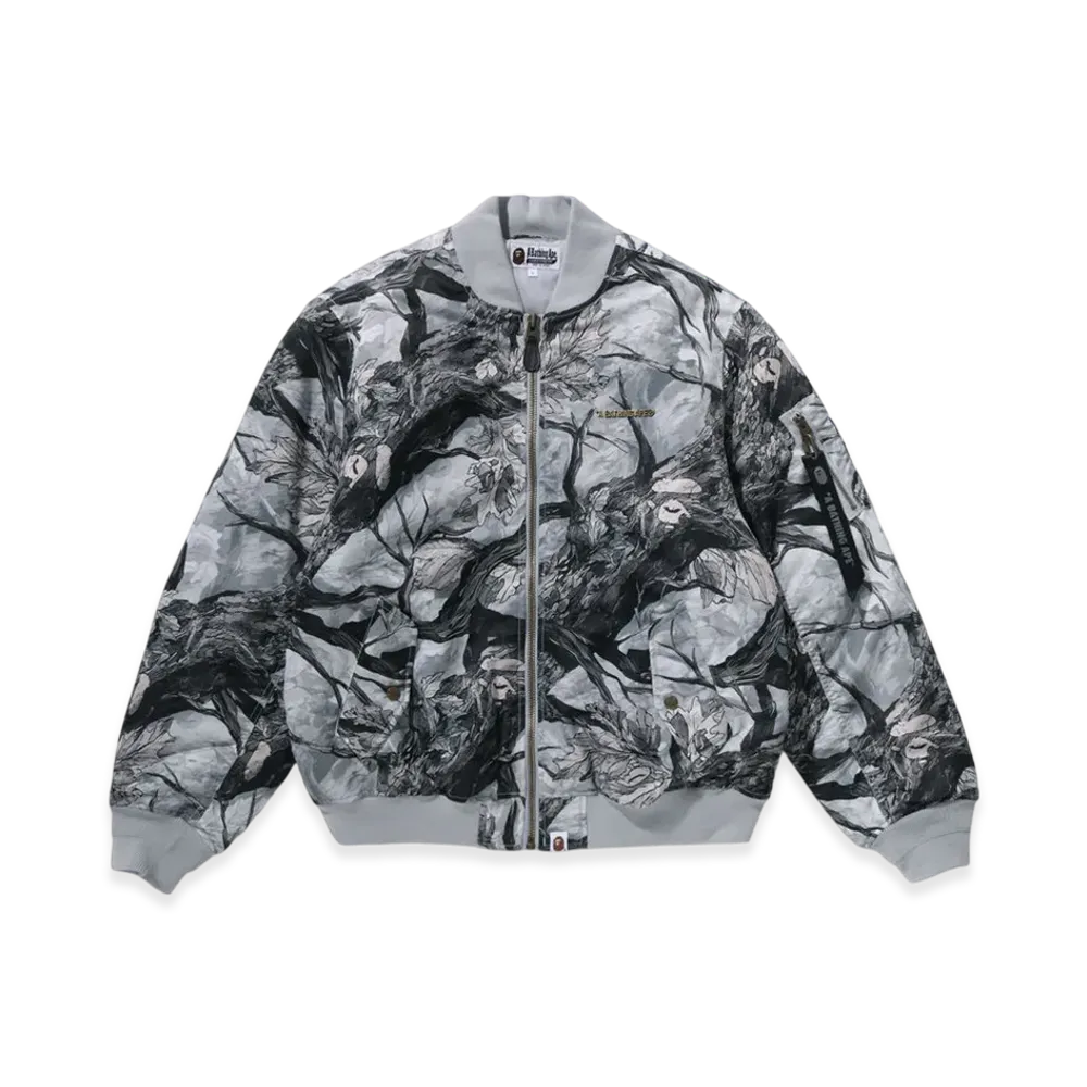 A BATHING APE Bomber Jacket "White"