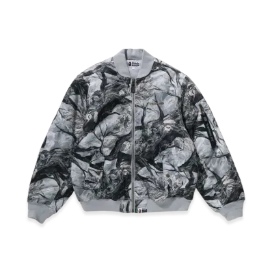 A BATHING APE Bomber Jacket "White"