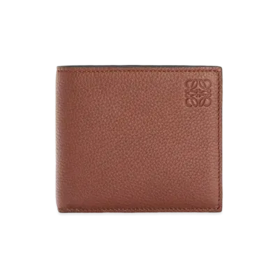 LOEWE Bifold Wallet In Soft Grained Calfskin "Cognac"