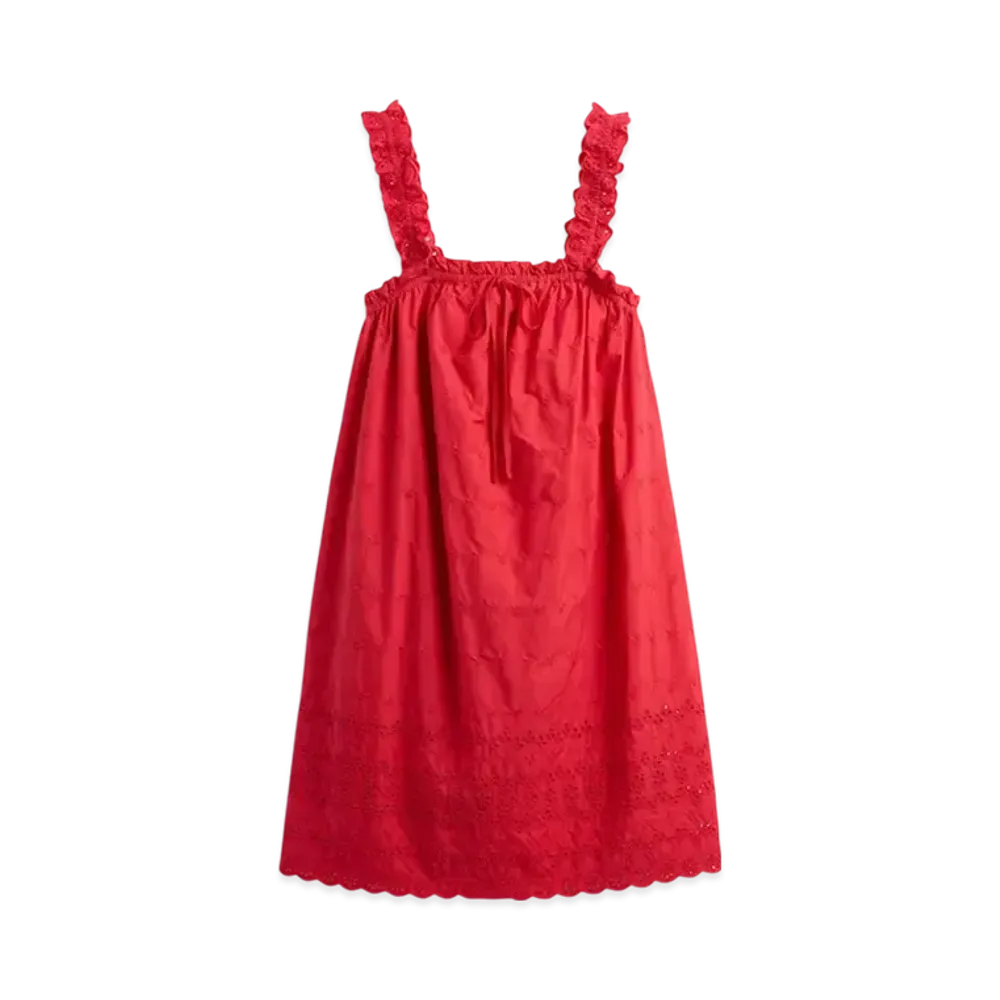 GAP x DOEN Eyelet Shift Mini One Piece "Red Light"