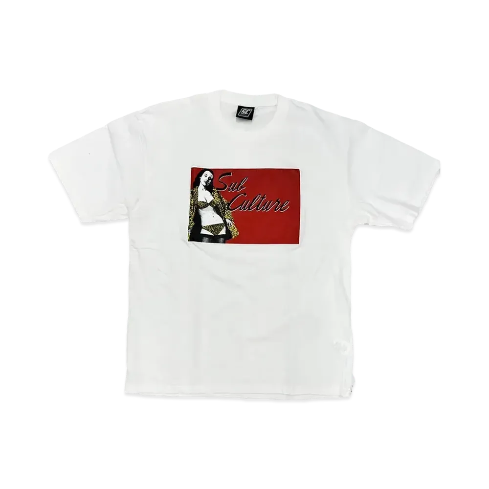 Subculture Leopard Girl T-Shirt Type-C "White"
