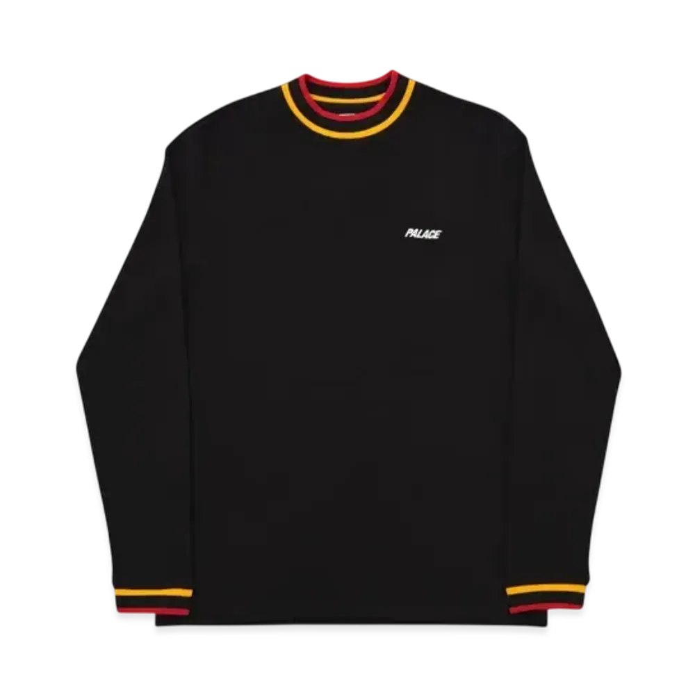 PALACE Square Weave Crew "Black"