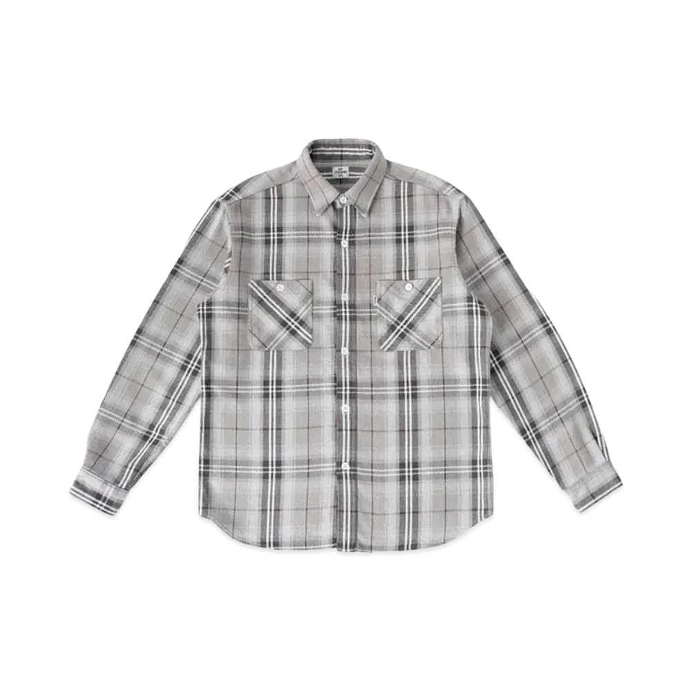 Ron Herman Heavy Flannel Cheked Shirt "Gray"