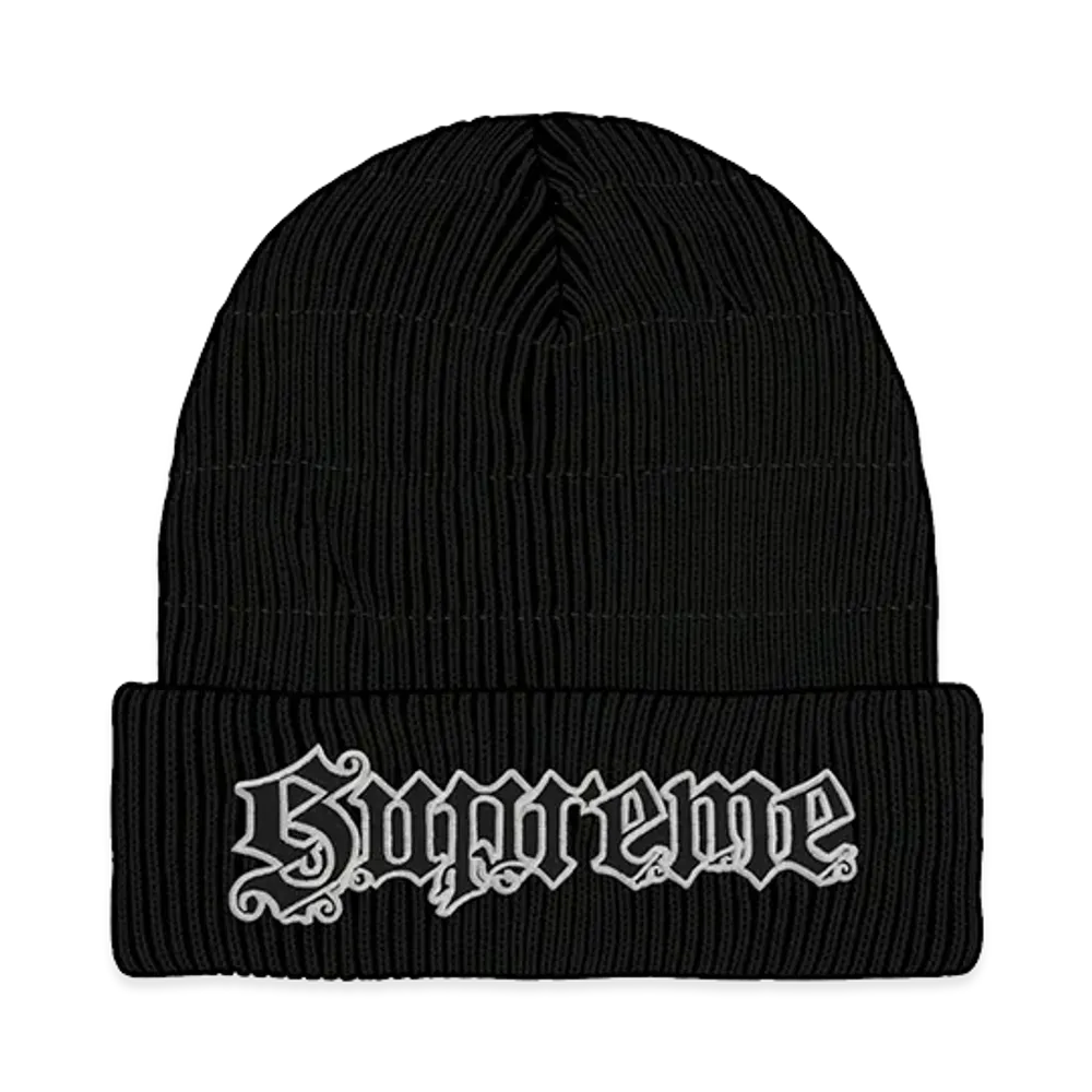 Supreme Metallic Stripe Beanie "Black"