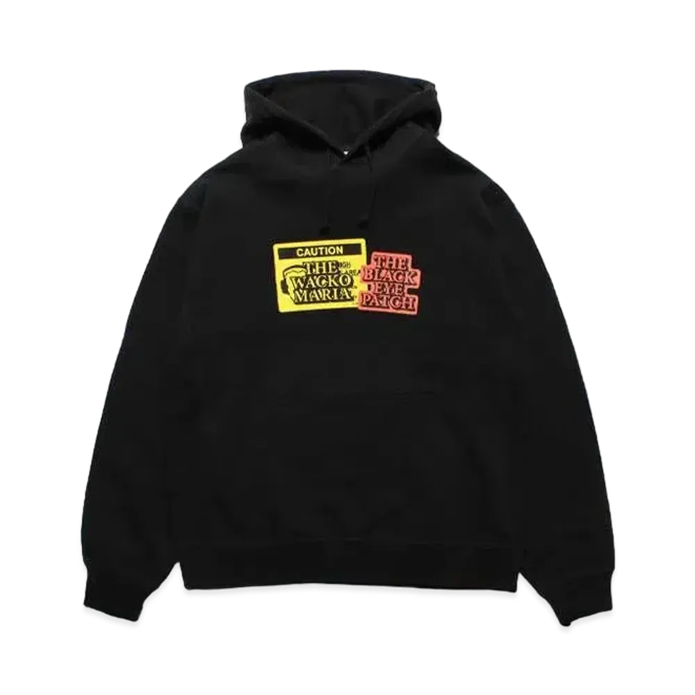 Black Eye Patch WACKO MARIA Pull Over Hooded Sweat Shirt "Black"