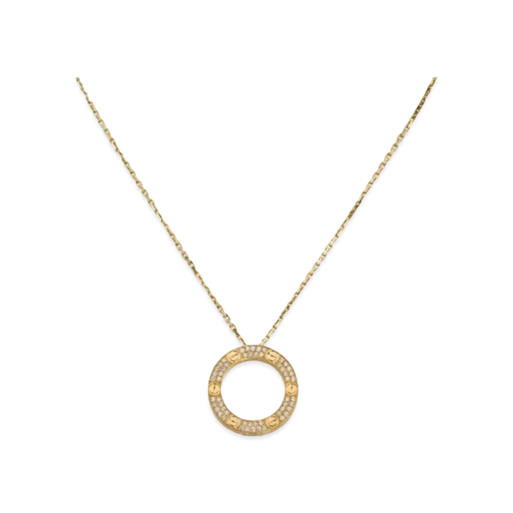 Cartier Love Necklace, Diamond-Paved