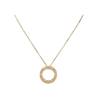 Cartier Love Necklace, Diamond-Paved