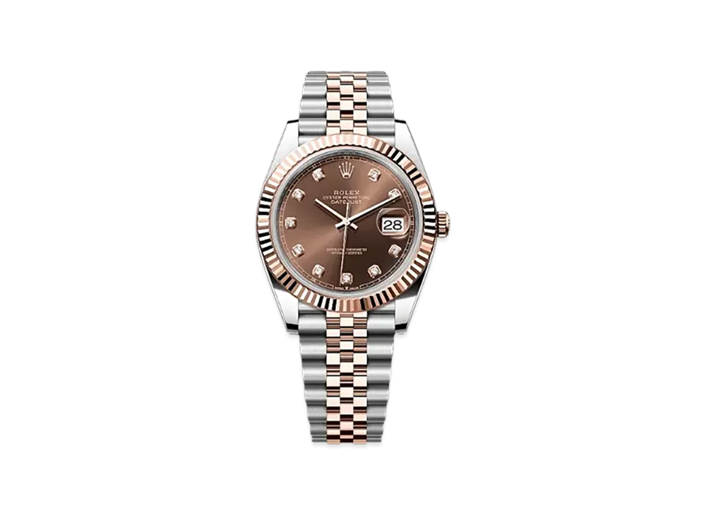ROLEX Datejust 41 Oystersteel & Everose Gold "Brown"