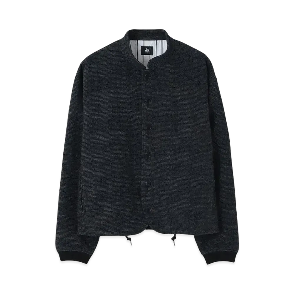 Paul SmithRED EARJacquard Stand Collar Blouson "Navy"