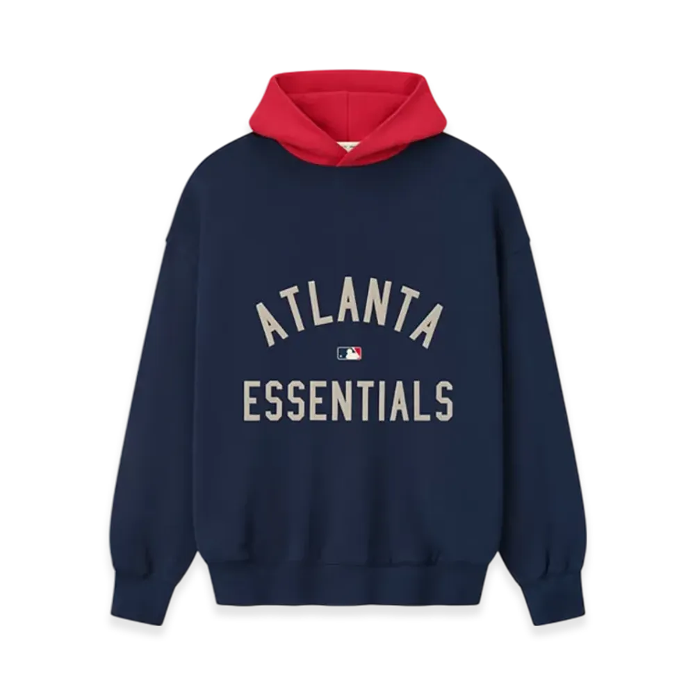 FEAR OF GOD Braves Sport Hoodie "Navy/Red"