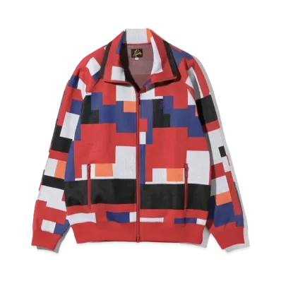 Needles for NEPENTHES Track Jacket - Poly Jq. "Multi Block"