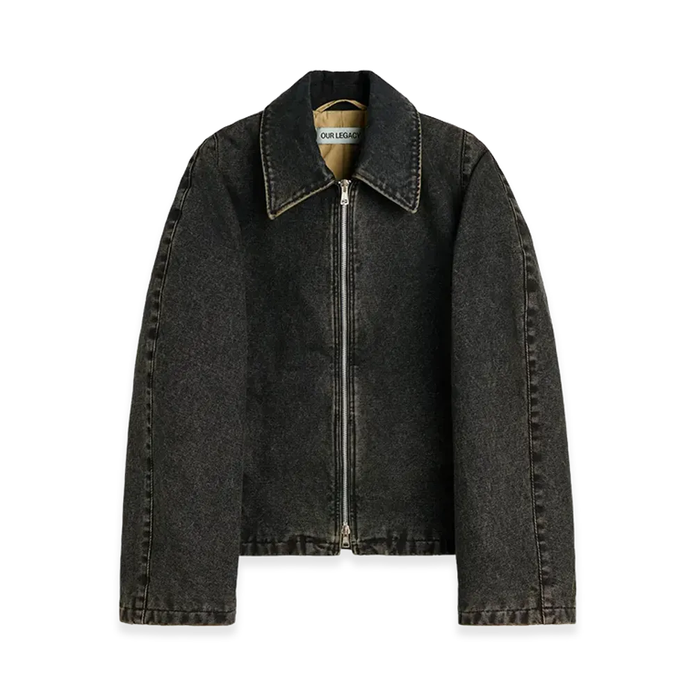 OUR LEGACY Women's Cinched Jacket "Deep Blue Indigo Canvas"