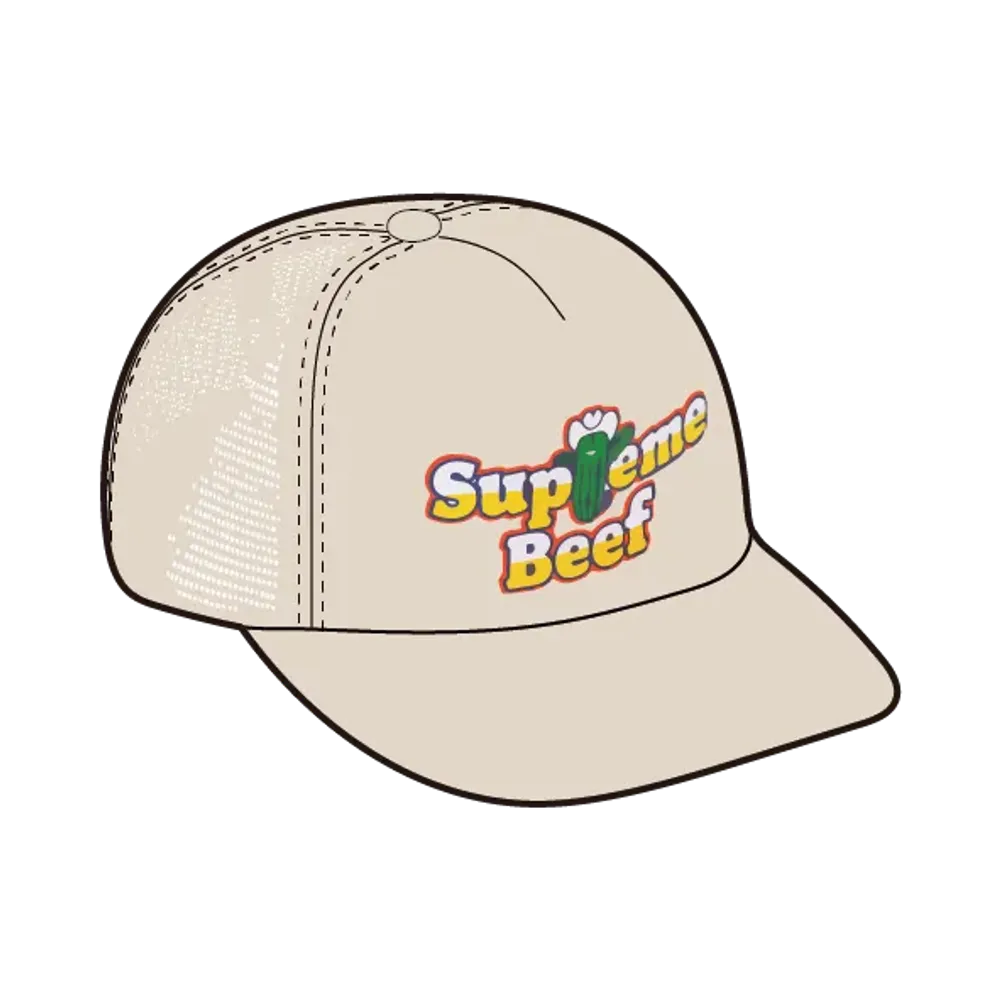 Supreme Beef Mesh Back 5-Panel "Tan"
