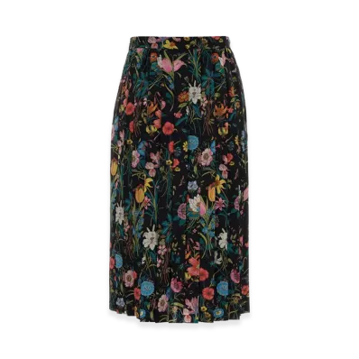 GUCCI Women's Twill Skirt "Black"