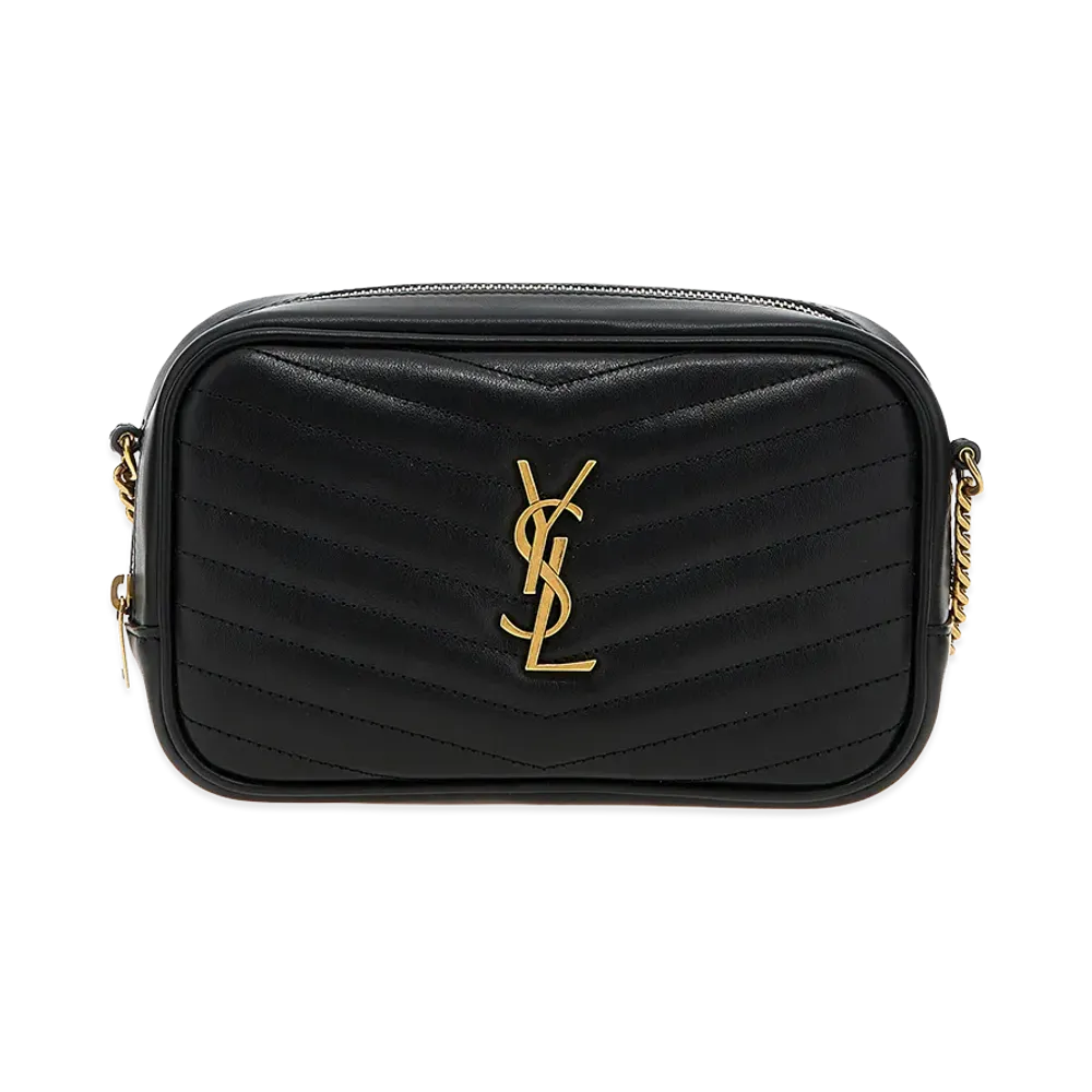 Saint Laurent Women's Mini Lou Crossbody Bag "Black"