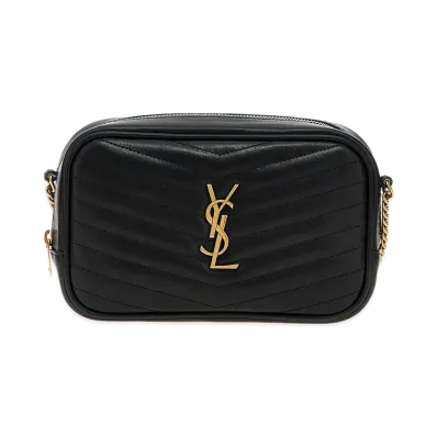 Saint Laurent Women's Mini Lou Crossbody Bag "Black"
