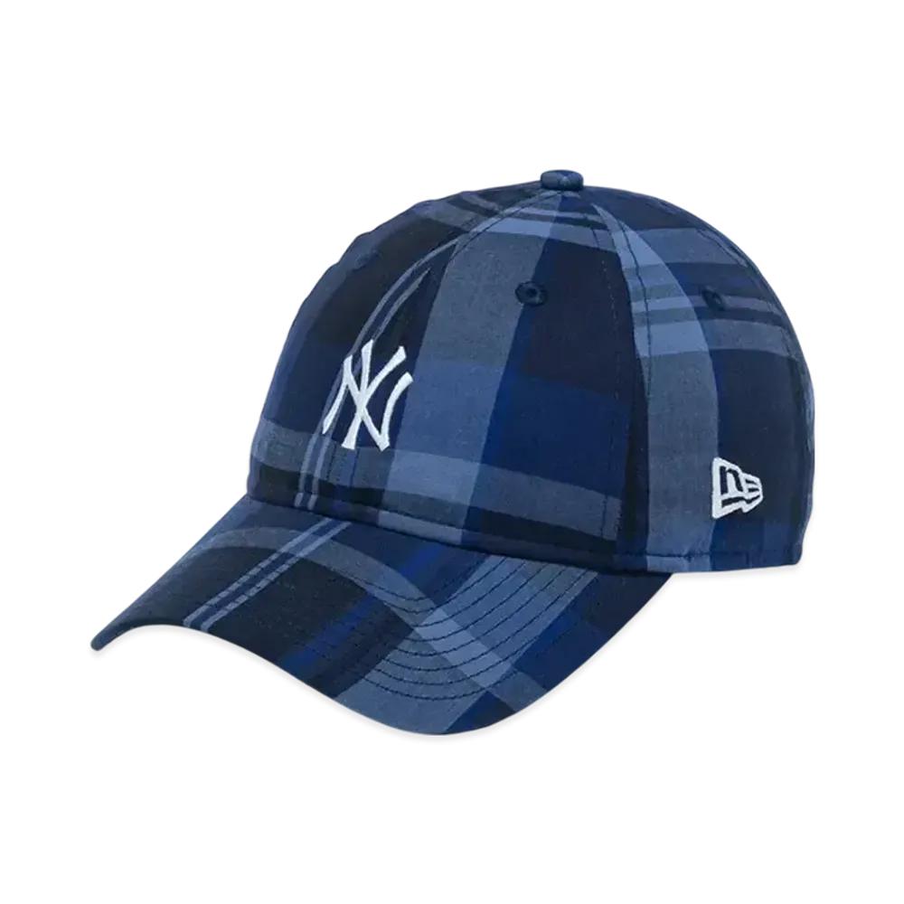 9TWENTY BLACK LABEL SS25 New York Yankees Madras Check "Navy"