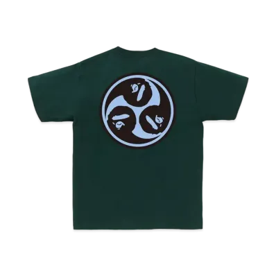 A BATHING APE Japan Culture Mitsudomoe Tee "Green"