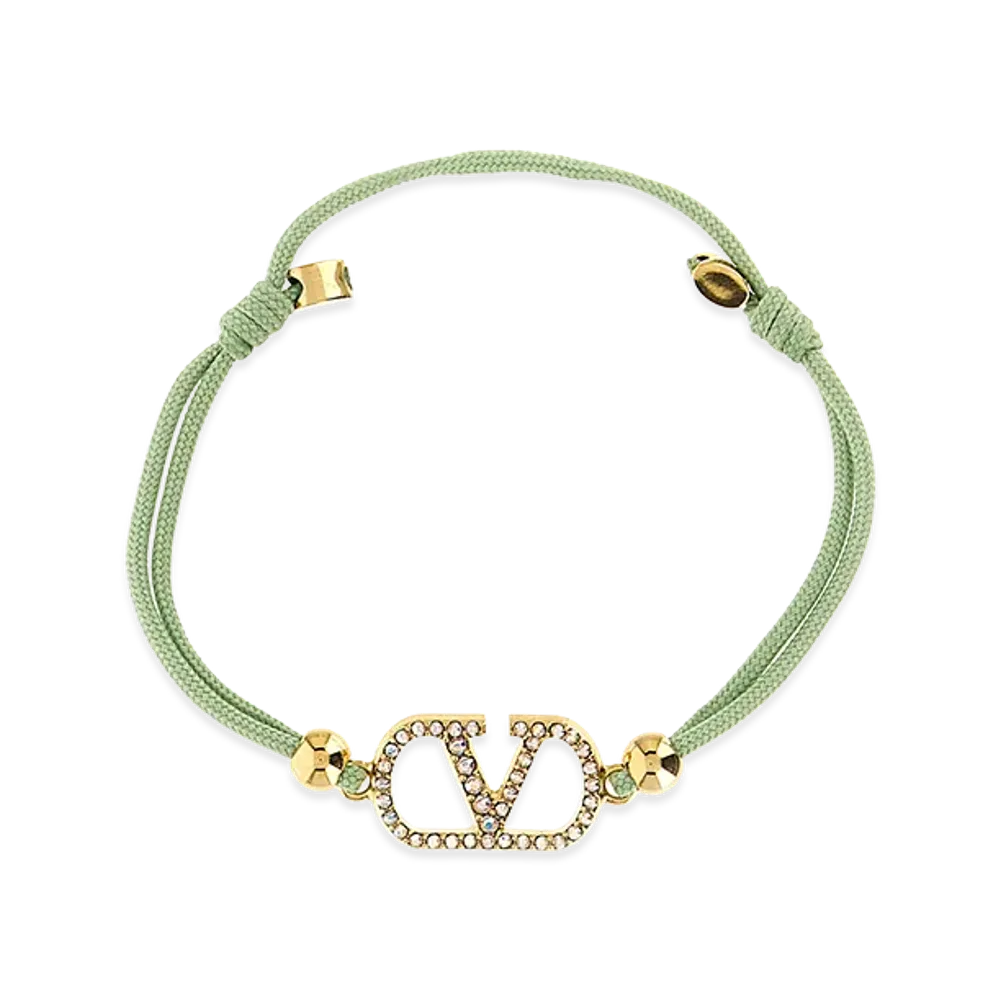 Valentino Garavani Women's V Logo Signature Bracelet "Green"