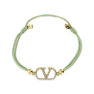 Valentino Garavani Women's V Logo Signature Bracelet "Green"