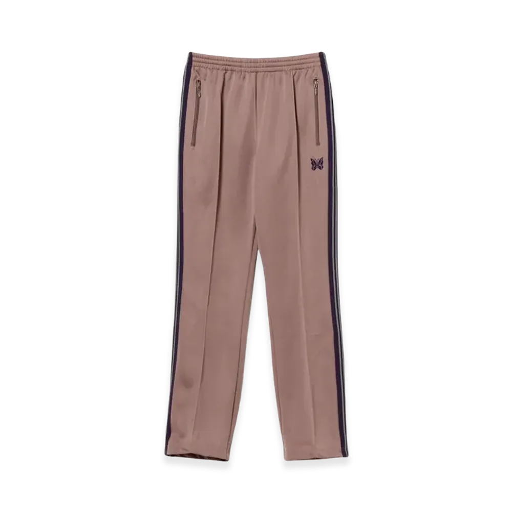 NEEDLES Narrow Track Pants Poly Smooth "Taupe"