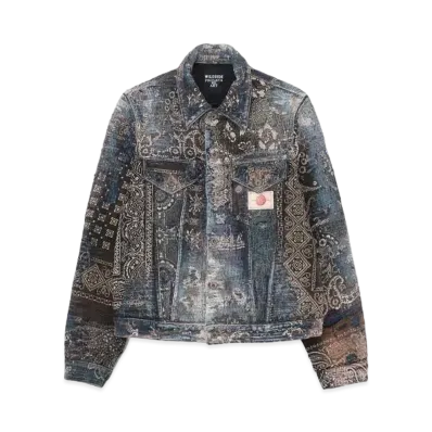 Wildside Yohji Yamamoto x Proleta Re Art Uroboros Denim Jacket Vol.2 "Black"