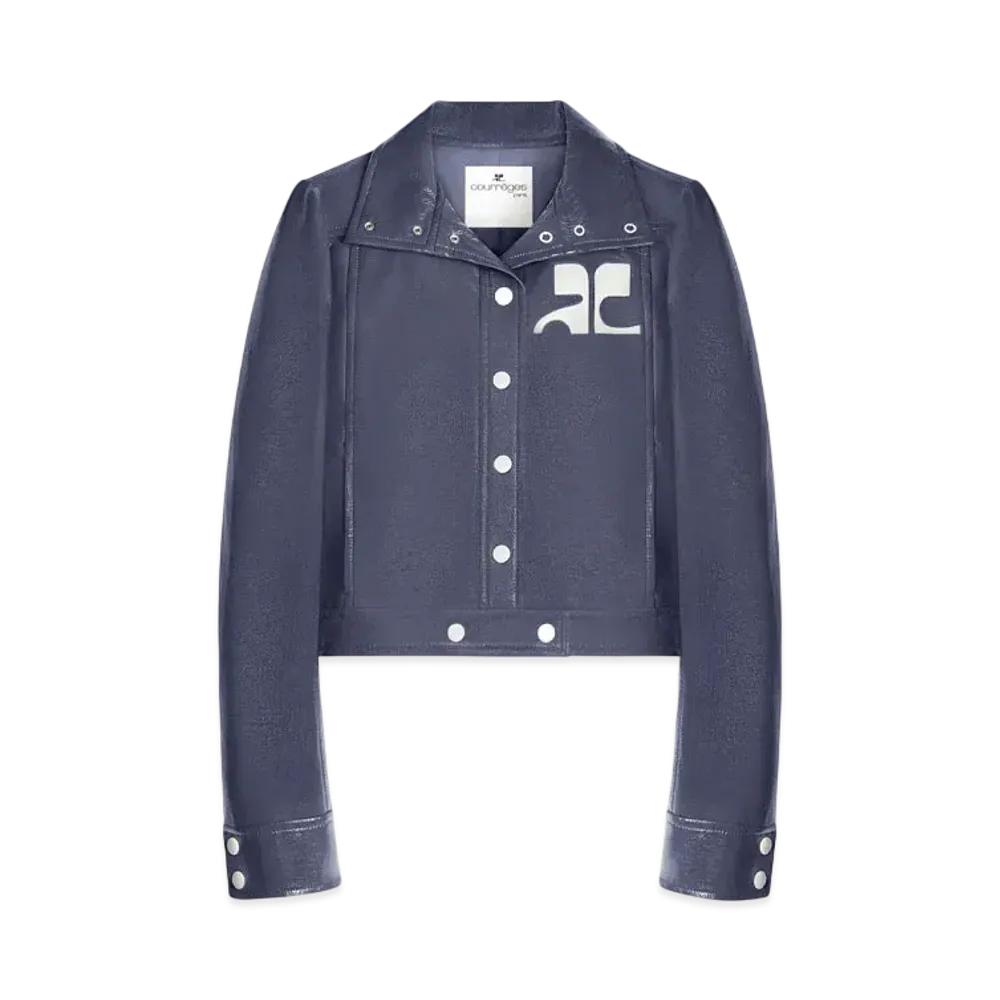 Courreges Reedition Vinyl Jacket "Dusk Blue"