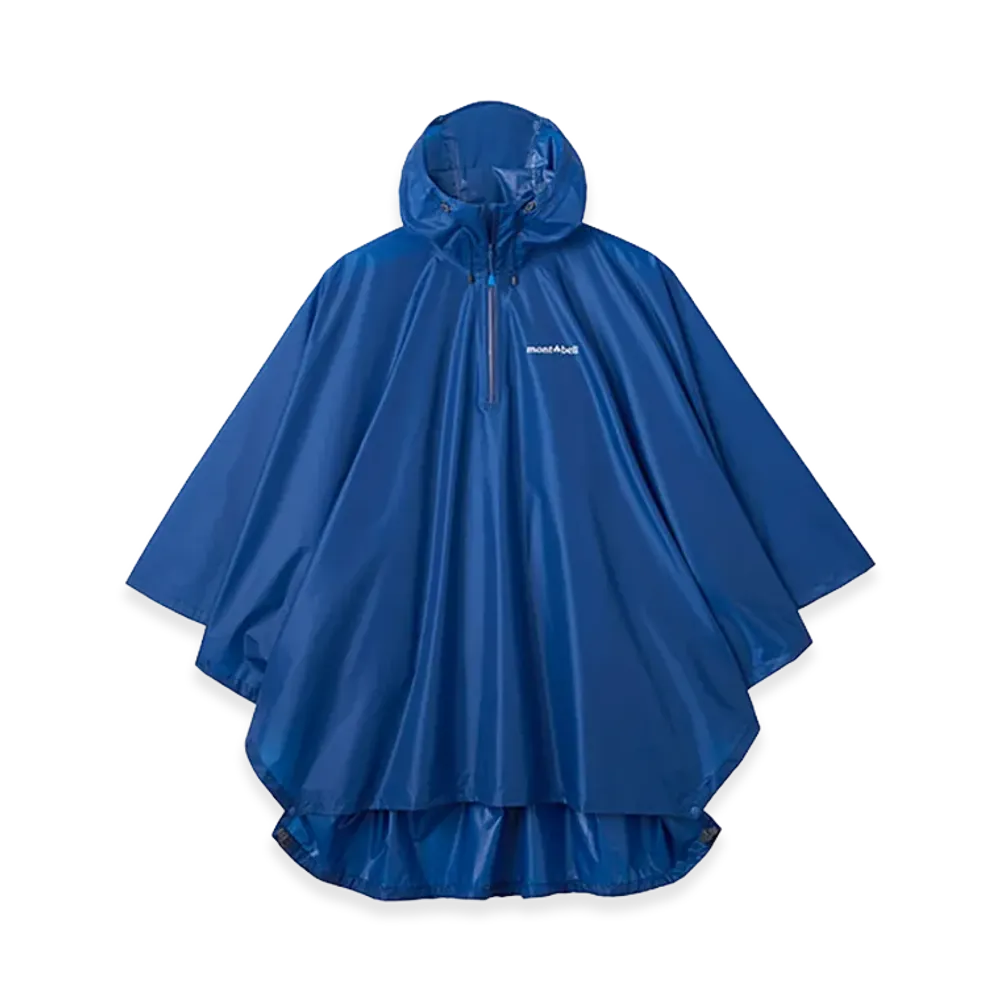 mont-bell Trekking Rain Poncho "Blue"