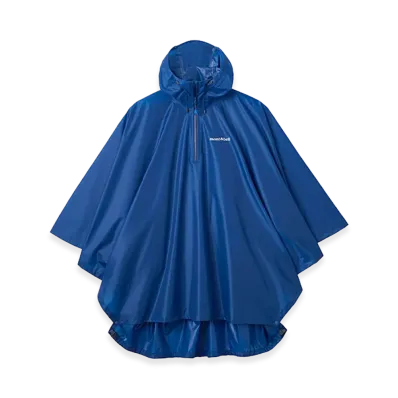 mont-bell Trekking Rain Poncho "Blue"