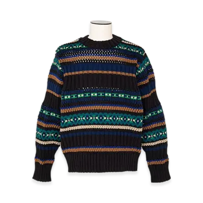 sacai Mesh Knit Pullover "Black"