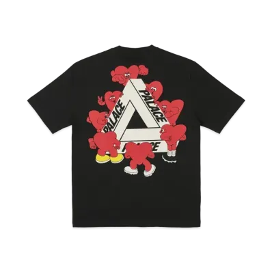 PALACE Tri-Hearts T-Shirt "Black"