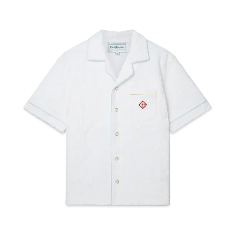 Casablanca Monogram Towelling Shirt "White"