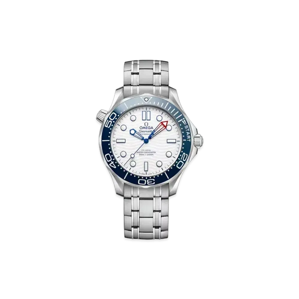 OMEGA Seamaster Diver 300M 37th America's Cup Co-Axial Master Chronometer 42MM "Stainless Steel/White/Blue" 210.30.42.20.04.002