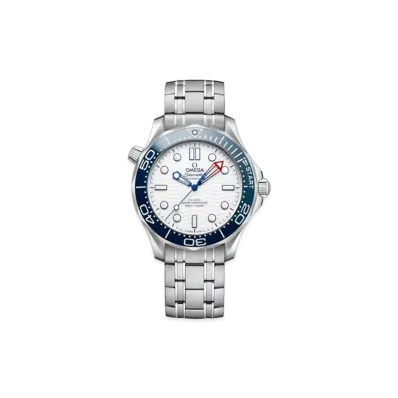 OMEGA Seamaster Diver 300M 37th America's Cup Co-Axial Master Chronometer 42MM "Stainless Steel/White/Blue" 210.30.42.20.04.002