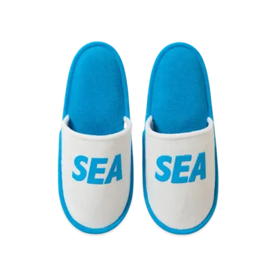 WIND AND SEA x MIYOSHI RUG Slippers "Blue"