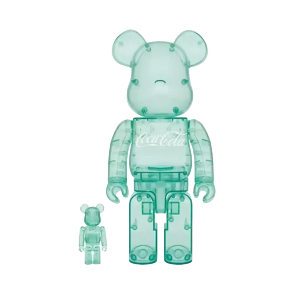 MEDICOM TOY "BEARBRICK" -Coca-Cola- Coca-Cola GEORGIA GREEN 100% & 400%