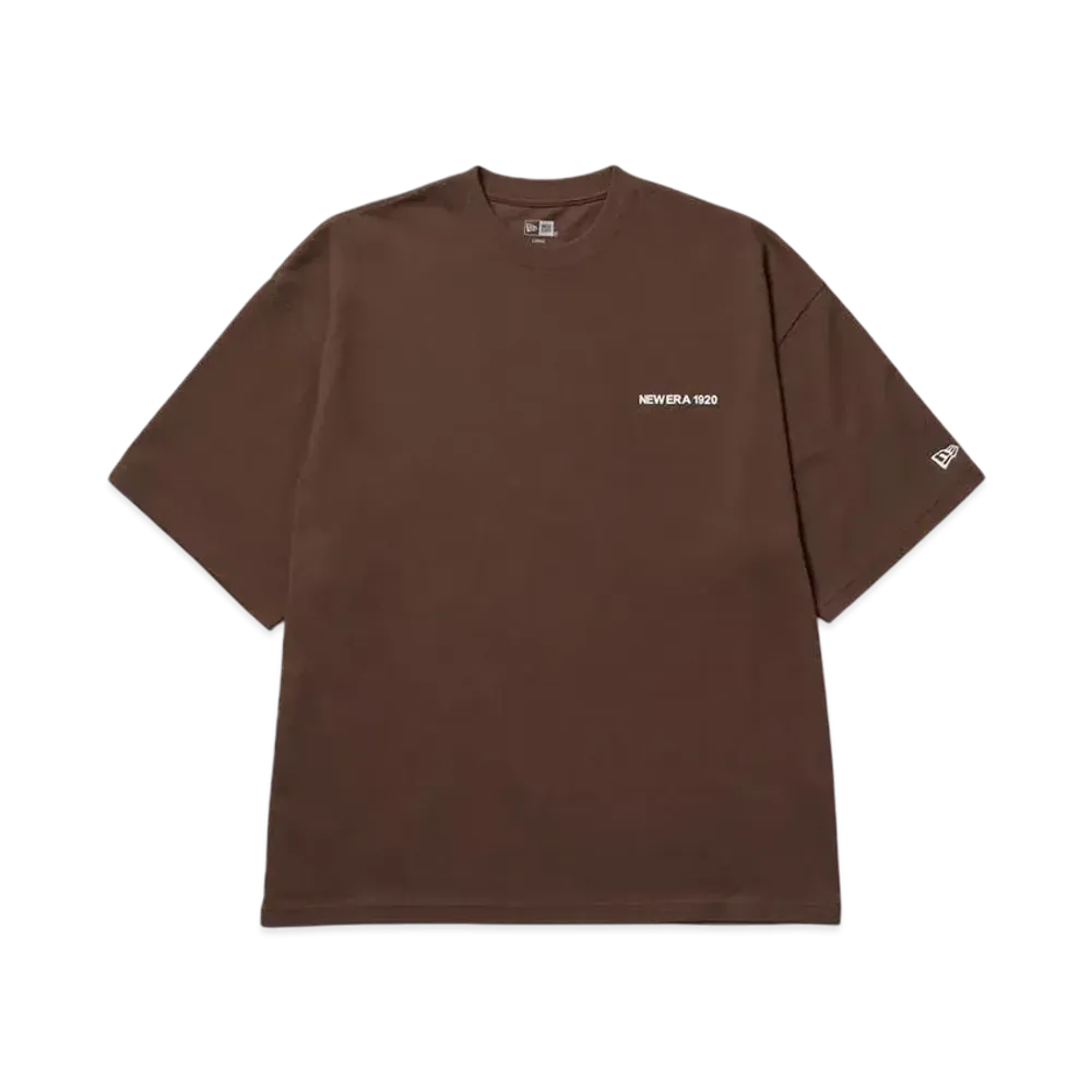 NEW ERA Short Sleeve Oversized Cotton T-Shirt New Era 1920 "Walnut"