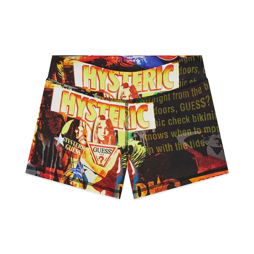 HYSTERIC GLAMOUR x GUESS JEANS Printed Shorts "Orange"