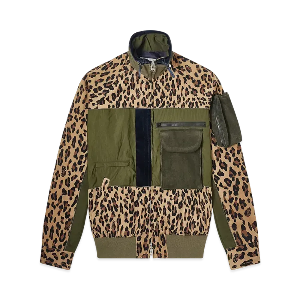 Sacai Leopard Docking Jacket "Beige"
