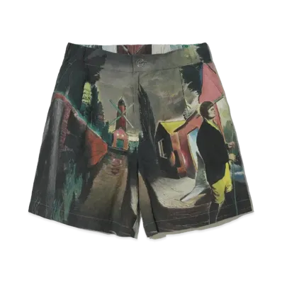 UNDERCOVER Linen Short Pants "Pink Base"