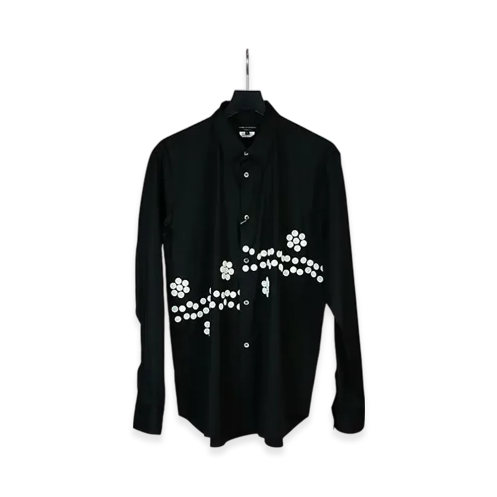 COMME des GARCONS HOMME PLUS Button Broadcloth Shirt "Black"