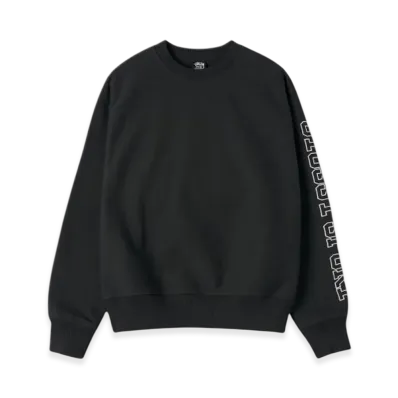 Stussy Sport Embroidered Crew "Black"